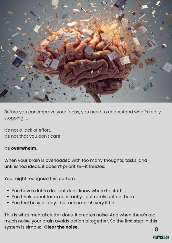 7-Day ADHD Focus System for 30–40 Year Olds EBook