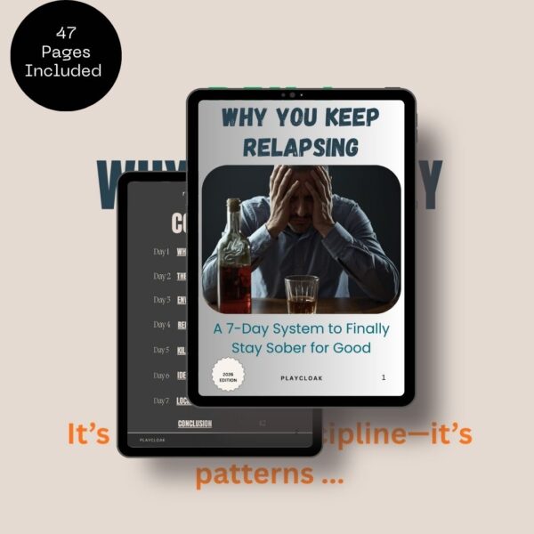 Why You Keep Relapsing - A 7-Day System to Finally Stay Sober for Good Cover 7-Day Sober Reset Guide EBook To Stay Sober for Good