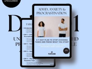 ADHD, Anxiety & Procrastination Ebook Cover ADHD, Anxiety & Procrastination 7-Day Ebook