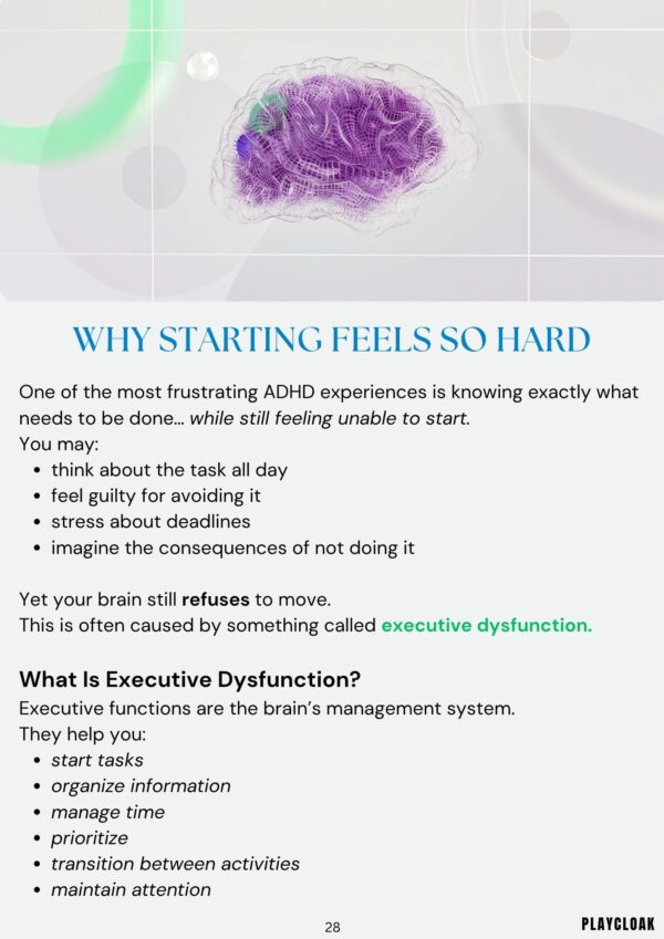ADHD, Anxiety & Procrastination 7-Day Ebook