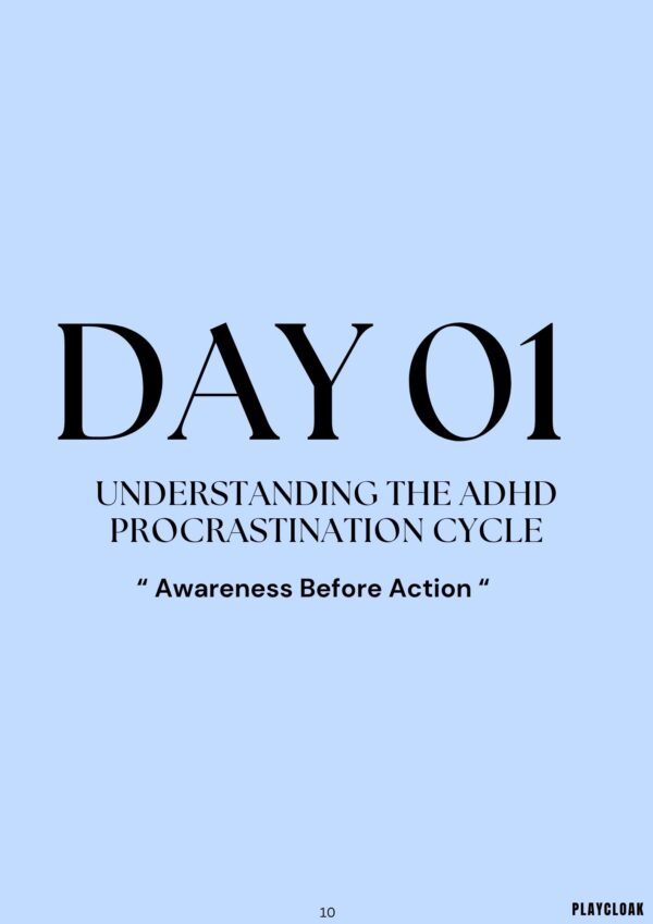 ADHD, Anxiety & Procrastination 7-Day Ebook