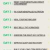 7-Day Step-by-Step Menopause Weight Loss Ebook For Women Over 45